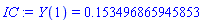 IC := Y(1) = .153496865945853