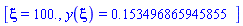 [xi = 100., y(xi) = .153496865945855]