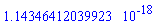 0.114346412039923e-17