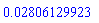 0.2806129923e-1