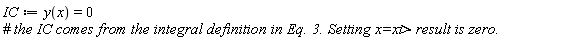 IC := y(x) = 0