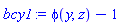 bcy1 := phi(y, z)-1