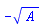-A(r)^(1/2)