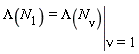 Lambda(N[1]) = eval(Lambda(N[nu]), nu = 1)
