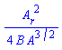 (1/4)*(diff(A(r), r))^2/(B(r)*A(r)^(3/2))