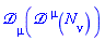 Physics:-D_[mu](Physics:-D_[`~mu`](N[nu], [X]), [X])