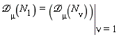 `&Dscr;`[mu](N[1]) = eval(`&Dscr;`[mu](N[nu]), nu = 1)