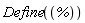 Physics:-Define(%)