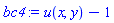 u(x, y)-1