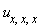 u[x, x, x]