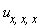u[x, x, x]