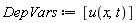 DepVars := [u(x, t)]