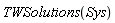 TWSolutions(Sys)