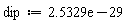 dip := 0.25329e-28