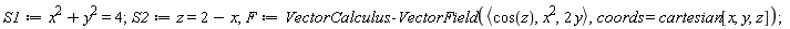 S1 := x^2+y^2 = 4;