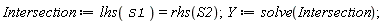 Intersection := lhs(S1) = rhs(S2);