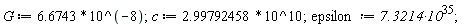 G := 6.6743*10^(-8);