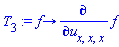 proc (f) options operator, arrow; diff(f, u[x, x, x]) end proc