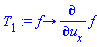 proc (f) options operator, arrow; diff(f, u[x]) end proc