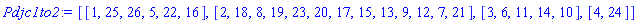 [[1, 25, 26, 5, 22, 16], [2, 18, 8, 19, 23, 20, 17, 15, 13, 9, 12, 7, 21], [3, 6, 11, 14, 10], [4, 24]]