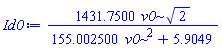 1431.7500*v0*2^(1/2)/(155.002500*v0^2+5.9049)