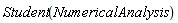 Student(NumericalAnalysis)