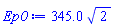 345.0*2^(1/2)