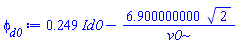 .249*Id0-6.900000000*2^(1/2)/v0