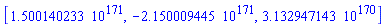 [0.1500140233e172, -0.2150009445e172, 0.3132947143e171]