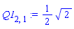 (1/2)*2^(1/2)