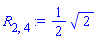 (1/2)*2^(1/2)