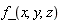 f_(x, y, z)