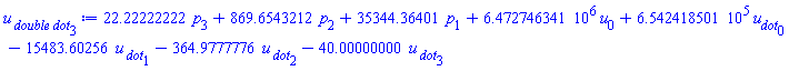 22.22222222*p[3]+869.6543212*p[2]+35344.36401*p[1]+6472746.341*u[0]+654241.8501*u__dot[0]-15483.60256*`u__ dot`[1]-364.9777776*`u__ dot`[2]-40.00000000*`u__ dot`[3]