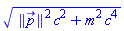 (Physics:-Vectors:-Norm(p_)^2*c^2+m^2*c^4)^(1/2)