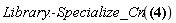 Library:-Specialize_Cn({_eta[u](x, u) = -2*_C1*u, _xi[x](x, u) = _C1*x+_C2})