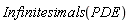 Infinitesimals(PDE)