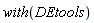 with(DEtools)