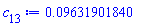 0.9631901840e-1