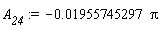 A__24 := -0.1955745297e-1*Pi