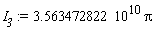I__3 := 3.563472822*10^10*Pi