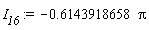 I__16 := -.6143918658*Pi