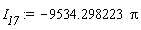 I__17 := -9534.298223*Pi