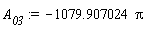 A__03 := -1079.907024*Pi