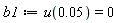 b1 := u(0.5e-1) = 0