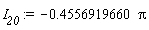 I__20 := -.4556919660*Pi