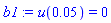 u(0.5e-1) = 0