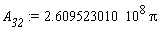 A__32 := 2.609523010*10^8*Pi