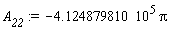 A__22 := -4.124879810*10^5*Pi