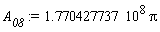 A__08 := 1.770427737*10^8*Pi