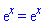exp(x) = exp(x)